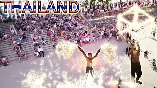 Crazy Fire Show in Krabi Thailand