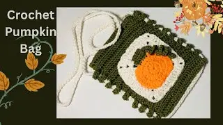 How To Crochet Super Easy Halloween Pumpkin Purse, Bag, Trick or Treat Bag