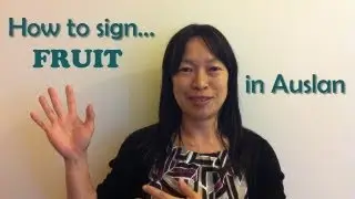 Sign Language Lessons Australia - How to SIGN FRUIT in Auslan (with Subtitles)