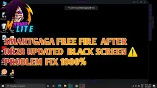 SMARTGAGA FREE FIRE || AFTER OB28 UPDATED BLACK SCREEN LATE GAME OPENING PROBLEM FIX 1000%||
