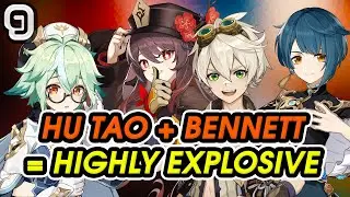 Analyzing Team DPS #3: Hu Tao Bennett Xingqiu Sucrose / Kazuha (Genshin Impact)