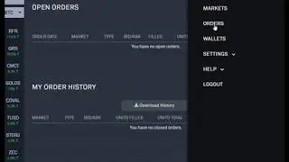 Bittrex Order History