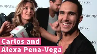 Carlos Pena-Vega watches Alexa do the "Funky Chicken"