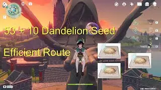All 63 Dandelion Seed Locations | Efficient Route | Ascension Materials | Genshin Impact Version 4.1