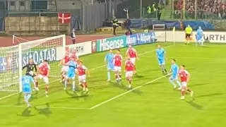 Rasmus Hojlund Goal || Denmark VS San Marino || Eriksen and Rasmus celebration.