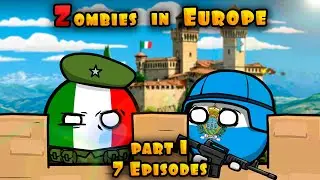Zombies in Europe 7. The Singing zombies. Countryballs