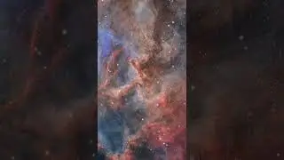 The Dramatic Pillars of Nebulosity in the Rosette Nebula #space #astronomy #youtubeshorts #shorts