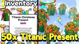 I Opened 50 Titanic Presents Pet Simulator 99