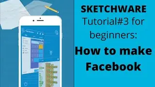 Sketchware tutorial:#3 How to make Facebook by sketchware/How to set any website on sketchware