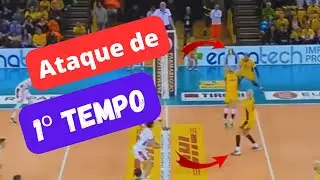 Ataque de Primeiro Tempo no Voleibol 