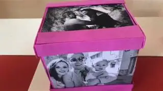 Cubo de fotos regalo para una amiga