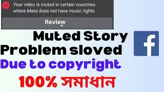 Facebook stroy mute problem due to copyright 2024