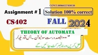 cs402 assignment 1 solution fall 2024|cs 402 assignment 1 solution fall 2024