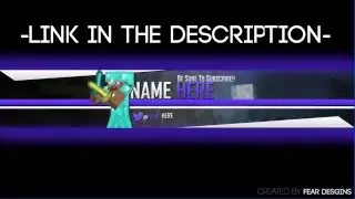 Minecraft YouTube Banner Template (Free)