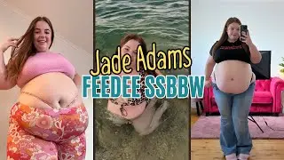 Jade Adams Feedee | SSBBW Big Belly | Feedee BBW Stuffing Food | 