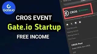 Gate.io New Offer | Gate.io New CROS offer | Gate.io startup income
