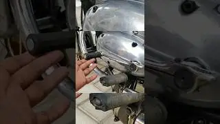 kicker that doubles up as gear lever on Jawa motorcycles #jawa #vintagemotorcycles #jawamotorcycles