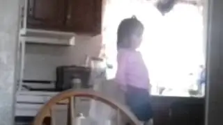 Sakura sneaks Soda! Funny Baby video!
