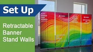 Retractable Banner Stand Wall Setup (Vispronet)