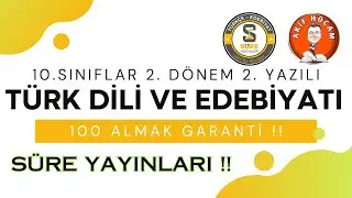 10. SINIFLAR  EDEBİYAT 2. DÖNEM 2. YAZILI#yazılı #tyt #edebiyat #sınav