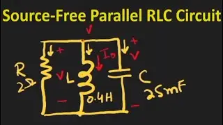 Parallel RLC Circuit Example Problem Easy Solution| Second Order Circuits # 6