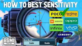 No Recoil Sensitivity Vivo Infinix Realme Oppo Poco | How To Best Sensitivity in Pubg/Bgmi