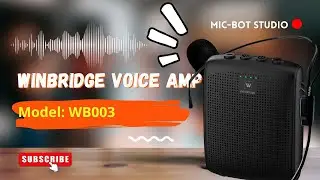 WinBridge WB003 Portable Bluetooth Voice Amplifier Unboxing & Review #winbridge #speaker #amplifier