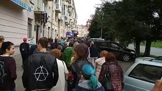 Омск. 09.09.2018 Акция сторонников Навального против повышения пенсионного возраста 4