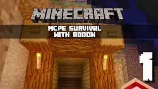 Membuat Rumah Pertama|Mcpe Survival with Add on