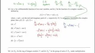 Math Subject GRE Practice Test #65 GR1268