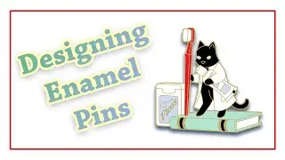 Designing Enamel Pins - Dentistry Cat