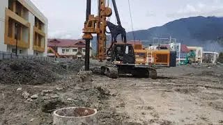 pengeboran untuk Pondasi Borepile UIN Palu