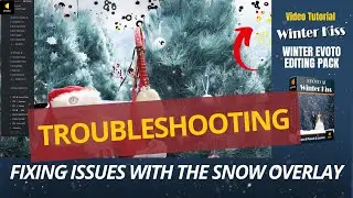 Winter Kiss Editing in Evoto: Fix issues with the snow overlay. A frosty North Pole edit in Evoto