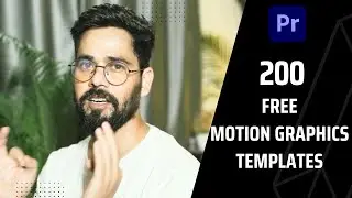 FREE 200+ Motion Graphics /Text Animation Templates (Essential Graphics) || Adobe premiere pro 2023.