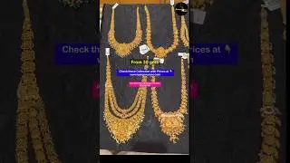 Gold Lightweight Haram Collection Check these Designs at www.bangarurani.com #bangaruraniwebsite