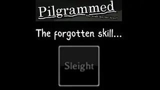 The forgotten skill… (pilgrammed)
