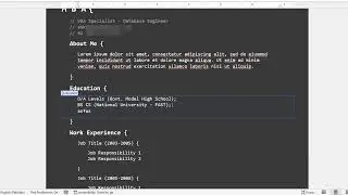 C++ program as CV Template in Word document using Content Controls and Restrict Editing