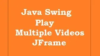 Java Swing Play Multiple Videos