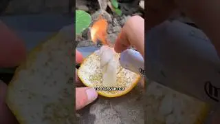 How to make an orange candle 