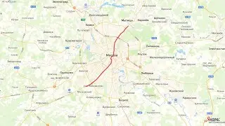Москва с юго-запада на северо-восток