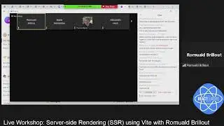 Live Workshop: Server-side Rendering (SSR) Workshop using Vite with Romuald Brillout aka @brillout