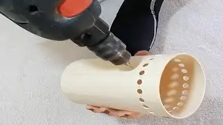 Aprenda fazer uma Luminária de cano PVC super fácil de fazer