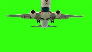 Airplane Green Screen - Chroma key