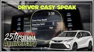 Driver Easy Speak Demo on the 2023 Toyota Sienna