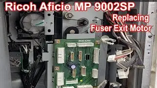SC540-00 Error | Ricoh Aficio MP 9002SP | 6002SP | Step by Step Replacing Fuser Exit Motor