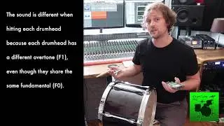 Showing the coupling between batter and resonant drumheads - drum tuning essentials