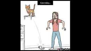 Cats Nowadays VS Cats Before Christ | Funny Comic by Pet_foolery #comicdub