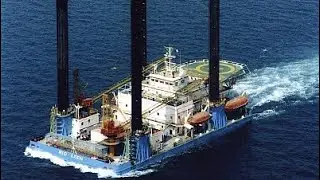 Jacking system overview at self propelled JackUp barge.
