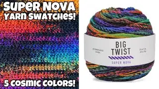 Yarn Swatch Time!!  NEW Big Twist Super Nova Yarn   