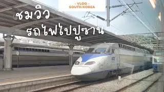 [HD] นั่งรถไฟ KTX ไปปูซาน เกาหลีใต้ | VLOG เงียบให้ชมวิวข้างทาง